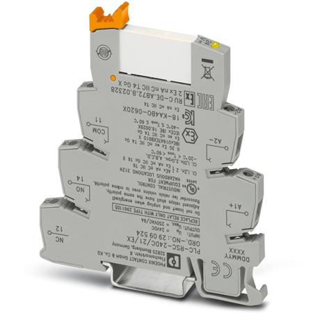 2909524 Phoenix Contact PLC-RSC-24DC/21/EX Series Interface Relay, DIN Rail Mount, 24V dc Coil, SPDT, 1-Pole