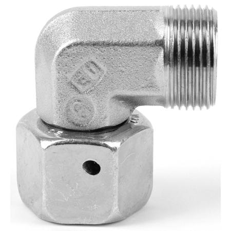 EW08L71 Parker Hydraulic Swivel Nut Elbow 24° Cone Male to 24° Cone Male,