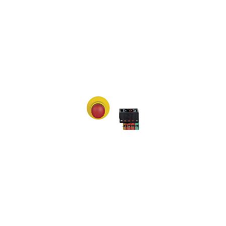 400511 Pilz 400 Series Emergency Stop Push Button, 55mm Cutout, 1NO, DPST
