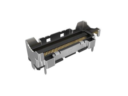 G9912312HR Amphenol Communications Solutions G9912312 Series Receptacle Edge Connector, PCB, 74-Contacts, 0.6mm Pitch, 1-Row