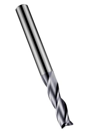 S9332-5 Dormer End Mill, 2.5mm Cutter, Solid Carbide, 3 mm Shank, 9mm Cut Length