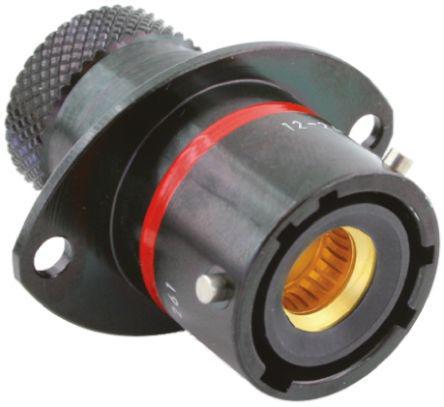 8STA01201SN261 Souriau 8STA Series, 1 Pole Panel Mount Connector Socket, with Female Contacts, IP67