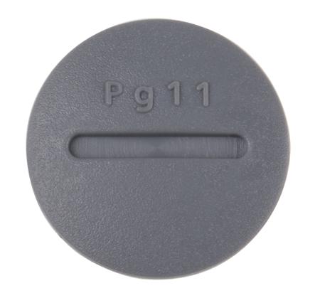 HPP11 SL080 Alpha Wire Blanking Plug, PG11, Chloroprene Rubber (O-Ring/Seal), Polyamide, 22mm Diameter, Threaded