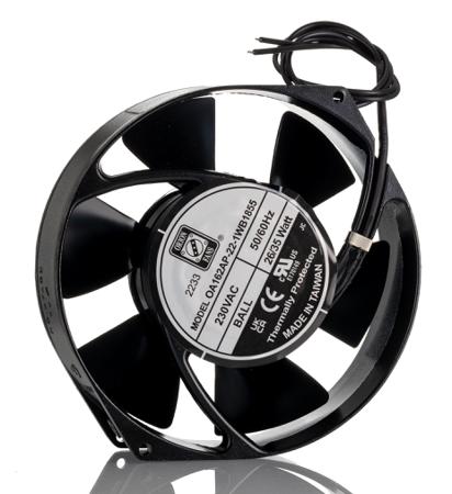 175-9800 RS PRO Axial Fan, 230 V ac, AC Operation, 356.8m³/h, 42W, IP55, 172 x 55mm