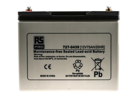 727-0439 Lead Acid Battery - 12V, 75Ah