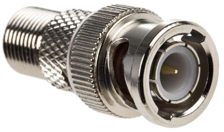 546-5086 RS PRO Straight RF Adapter BNC Plug to Type F Socket 1GHz