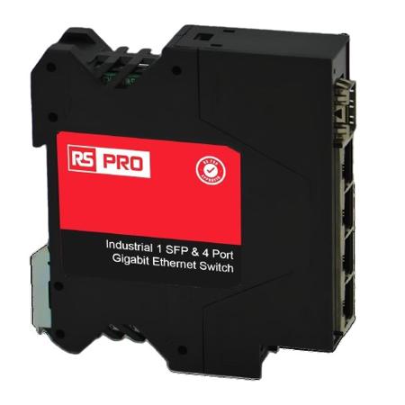282-4458 RS PRO Industrial Ethernet Switch, 4 RJ45 Ports