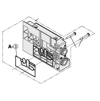 SY50M-3-1AB-C10-NA SMC SY5000 series 1 station One-touch Fitting 10 mm Manifold Base for use with Valve,