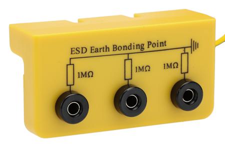 218-651 RS PRO ESD Earth Bonding Bracket With 4 mm Banana Stud x 3
