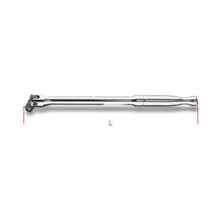910M/35 BETA  3/8 in Swivel Drive Metal Handle, 250 mm Overall