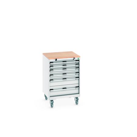 40402151-16V Bott, 6 Drawer Sheet Steel Floor Standing Storage Cabinet, 650 X 650 X 990mm