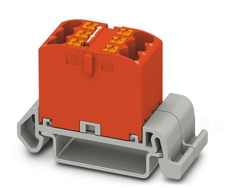 3273136 Phoenix Contact Distribution Block, 6 Way, 4mm², 32A, 690 V, Grey