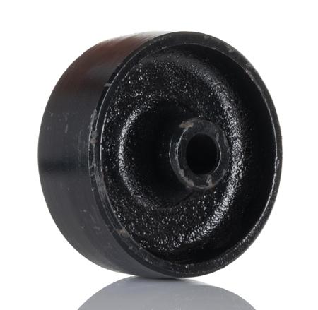 420-3411 Flexello Cast Iron Shock Absorbing Trolley Wheel, 300kg