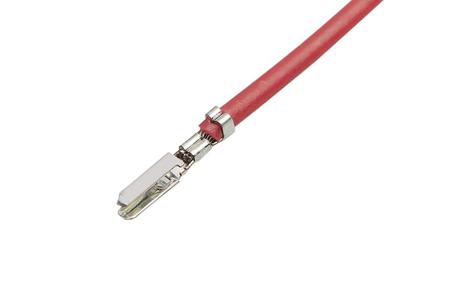 215710-2121 Molex Male CLIK-Mate to Male CLIK-Mate Crimped Wire, 75mm, 24AWG, Red