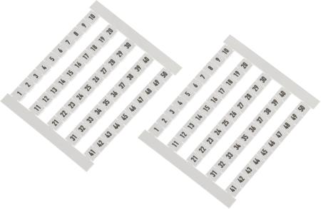 0473460001 Weidmuller, DEK Terminal Marker for use with  for use with Terminal Blocks