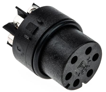 SA3244 Bulgin Female Connector Insert 6 Way for use with Mini Buccaneer Connector