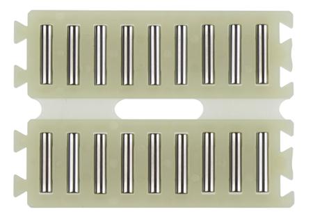 FF3045-ZW-0-2 INA Double Flat Cage Assembly for Needle Rollers, 9 rollers per cage, 3mm roller diameter