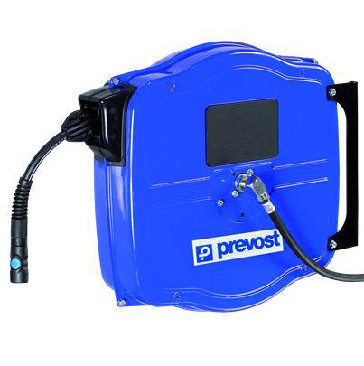 DGF-0815ES PREVOST 15m Air Hose Reel, 8mm Inner Diameter, 14mm Outer Diameter, 350L/min Flow Rate