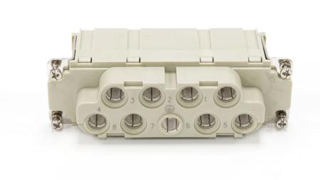 208-4563 RS PRO Heavy Duty Power Connector Insert, 8 contacts, 100A, Female