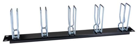 7257005 Rittal Steel Cable Management Panel for Use with Horizontal Management of the Patch Cables, 5 Rings