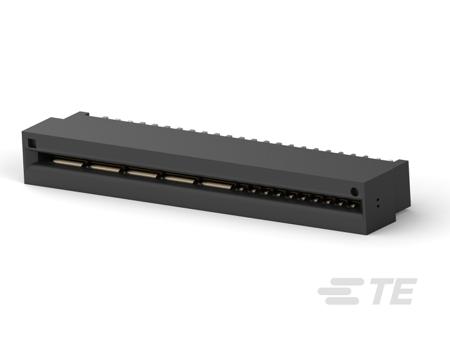 1761426-2 TE Connectivity CROWN EDGE Series Vertical Receptacle Edge Connector, Board Mount, 30-Contacts, 7.62mm Pitch, Solder,