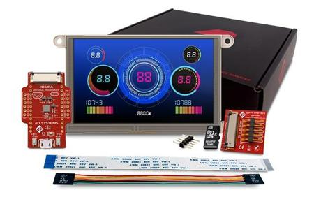 SK-GEN4-70D-WVA 4D Systems ,  7in TFT Starter Kit With 4D-UPA, gen4-uLCD-70D-WVA for gen4-uLCD-70D-WVA