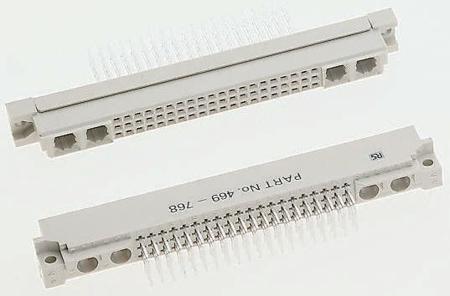 09032786805 HARTING 78 + 2 Way 2.54mm Pitch, Type M Class C2, 3 Row, Straight DIN 41612 Connector, Socket