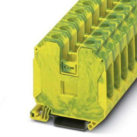 3044241 Phoenix Contact  UT 35-PE Series Green/Yellow, 1.5 → 35mm², Single-Level, Screw Termination, ATEX