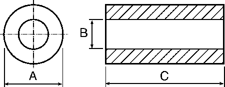 2643806402 25.4 (Dia.) x 12.7mm Fair-Rite Ferrite Core