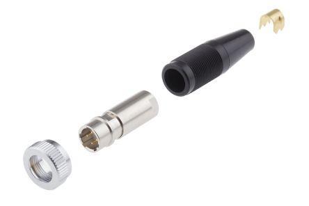 SR30-10PM-4P-71- Hirose SR30 Series, 4 Pole Cable Mount Miniature Connector Plug, with Male Contacts