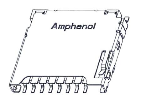 1140084168 Amphenol Communications Solutions 8 Way Micro SD Micro SD Card Connector With SMT Termination