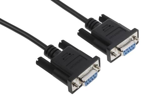SCNM9FF1MBK StarTech.com Female 9 Pin D-sub to Female 9 Pin D-sub Serial Cable, 1m PVC