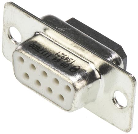 09641117800 HARTING 9 Way Panel Mount D-sub Connector Socket, 2.77mm Pitch