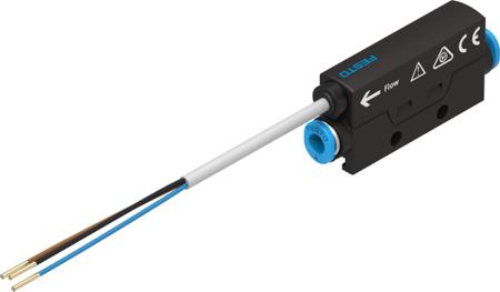 SFTE-10U-Q4-B-2-5K Festo SFTE Series Flow Transmitter Flow Sensor for Air, 0 l/min Min, 10 L/min Max