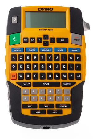 1852997 Dymo Rhino 4200 Handheld Label Printer, 19mm Max Label Width, Euro Plug