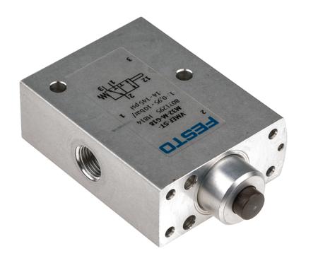 VMEF-ST-M32-M-G18 Festo VMEF Series Pneumatic Manual Control Valve, G 1/8, Aluminium Alloy 3.175mm G