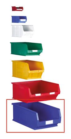 350-5895 RS Pro Green Plastic Stackable Storage Bin, 200mm x 315mm x 510mm