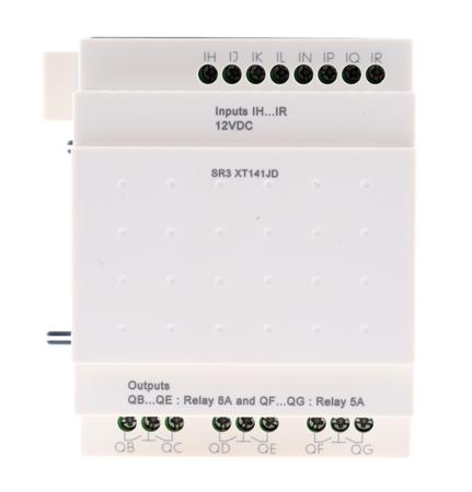 SR3XT141JD Schneider Electric Zelio Logic Series I/O module for Use with Zelio Logic Modules, 12 V dc Supply, Relay Output,