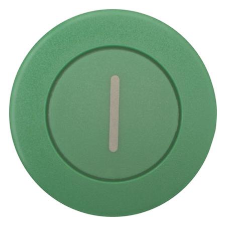 216722-M22-DP-G-X1 Eaton Mushroom Green Push Button - Momentary, M22 Series, 22mm Cutout, Round