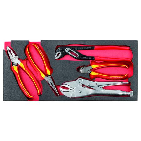 U05191010 Usag 5 Piece Automotive Tool Kit Tool Kit with Tray, VDE Approved