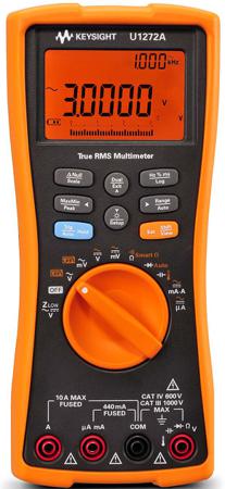 U1272A Keysight Technologies  Handheld Digital Multimeter, True RMS, 10A ac Max, 10A dc Max, 1000V ac Max - UKAS