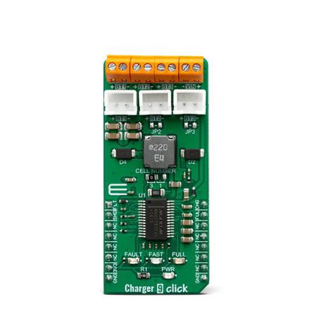 MIKROE-3568 MikroElektronika Charger 9 Click Battery Charger for MAX1757