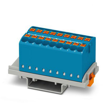 1221477 Phoenix Contact Distribution Block, 18 Way, 2.5mm², 22.5A, 440 V, Blue