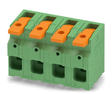 1119820 Phoenix Contact PCB Terminal Block, 4-Contact, 15mm Pitch, Through Hole Mount, 1-Row