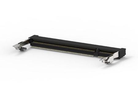 1717254-1 TE Connectivity 0.6mm Pitch 200 Way, Right Angle Board Mount Mount DIMM Socket ,500mA