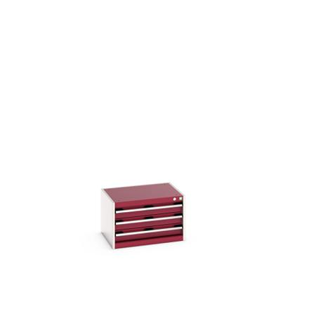 40011068-24V Bott 3 Cabinet, Steel, 400mm x 525mm x 650mm, Red