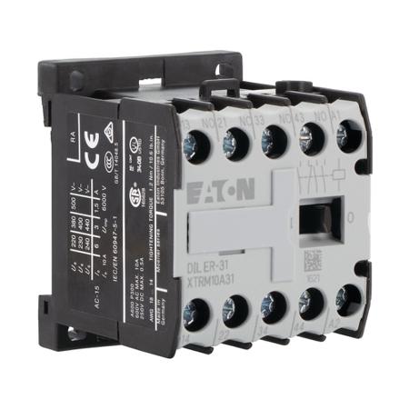 051768-DILER-31-230V50HZ-240V60HZ- Eaton Contactor Relay - 3NO + 1NC, 3 A Contact Rating, 600 Vac, 4P, xStart
