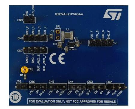 STEVAL-1PS03A STMicroelectronics  Step Down Converter for ST1PS03AQTR for Power Supplies & Converters