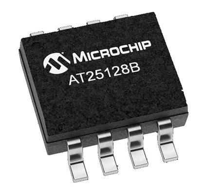 AT25128B-SSHL-T Microchip ,  128 kB EEPROM,  80 ns 8-Pin SOIC Serial-SPI