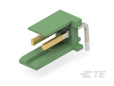 280615-2 TE Connectivity 2806 Series Right Angle Board PCB Header, 2 Contact(s), 3.96 mm Pitch, 1 Row, Shrouded